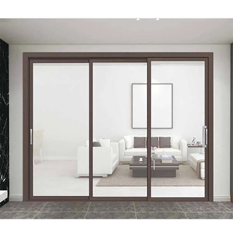 Exterior Aluminum Sliding Doors With Large Glass View And 70mm Window Frame Width