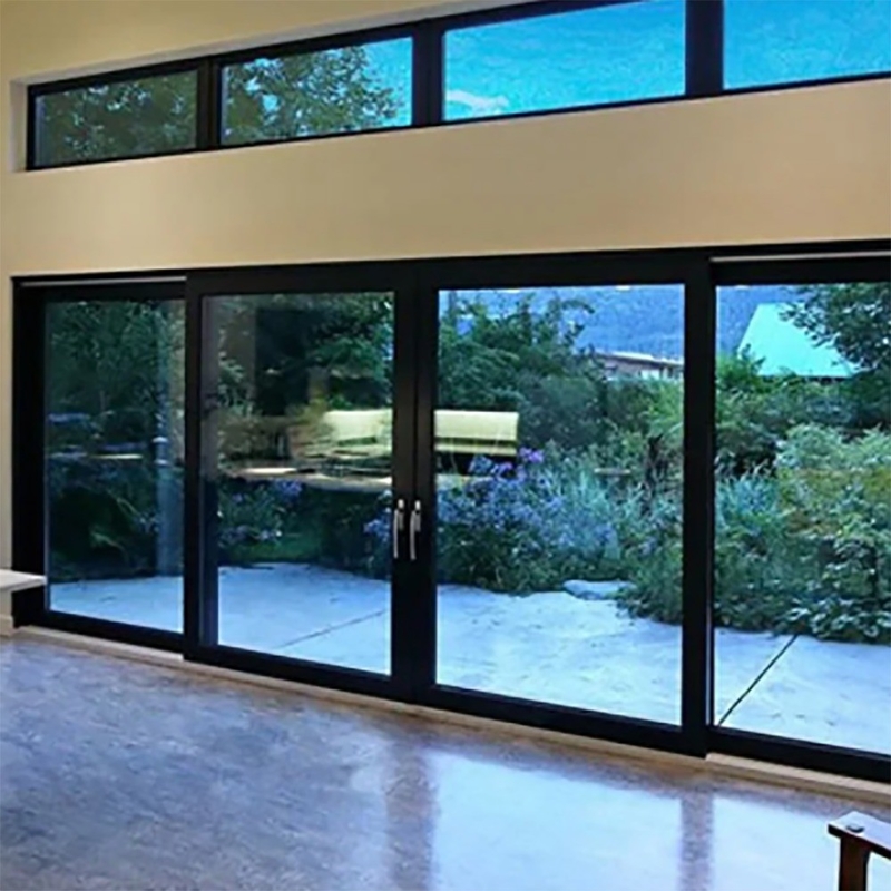 Exterior Aluminum Sliding Doors With Large Glass View And 70mm Window Frame Width