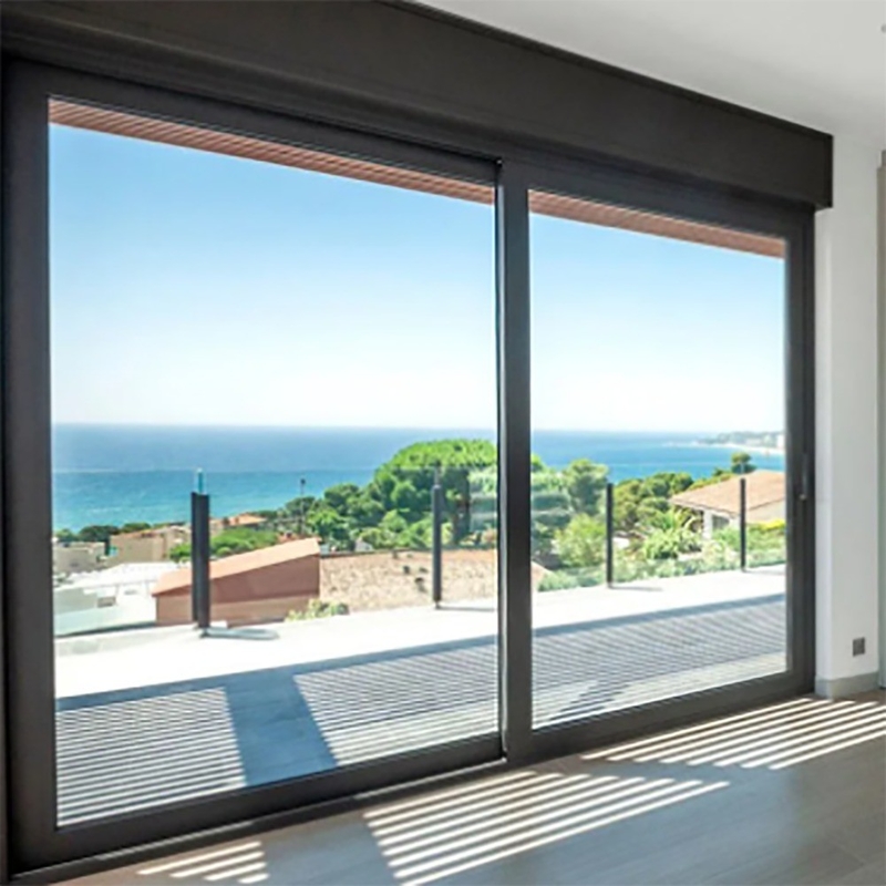 Exterior Aluminum Sliding Doors With Large Glass View And 70mm Window Frame Width
