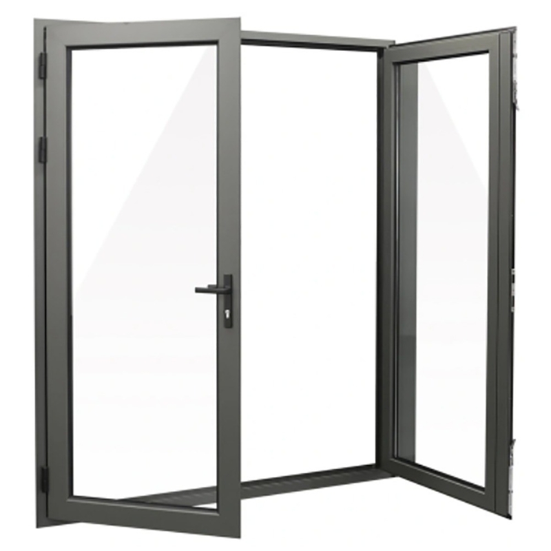Villa Main Entry Modern Design 1.4mm Aluminum Swing Casement Glass Door for Home Office