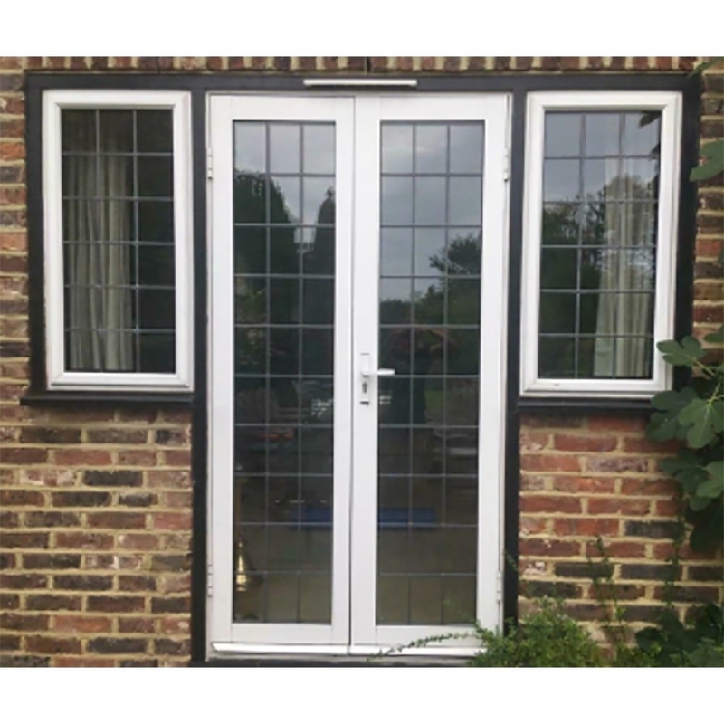Villa Main Entry Modern Design 1.4mm Aluminum Swing Casement Glass Door for Home Office
