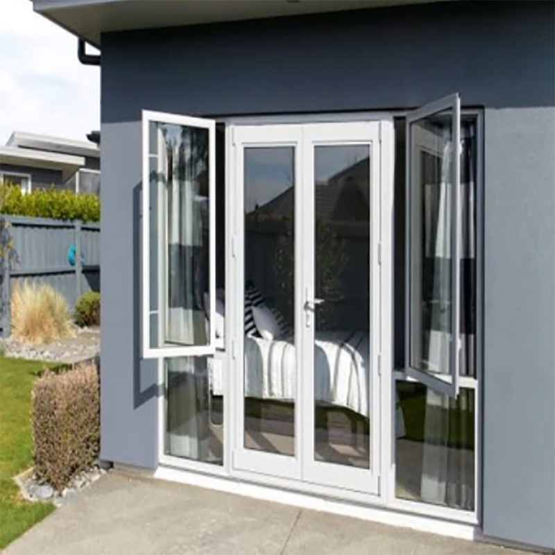 Villa Main Entry Modern Design 1.4mm Aluminum Swing Casement Glass Door for Home Office