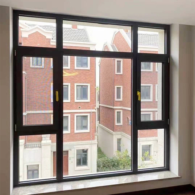 Modern Design Style SKATE Original Hardware Aluminum Casement Windows for Custom Home