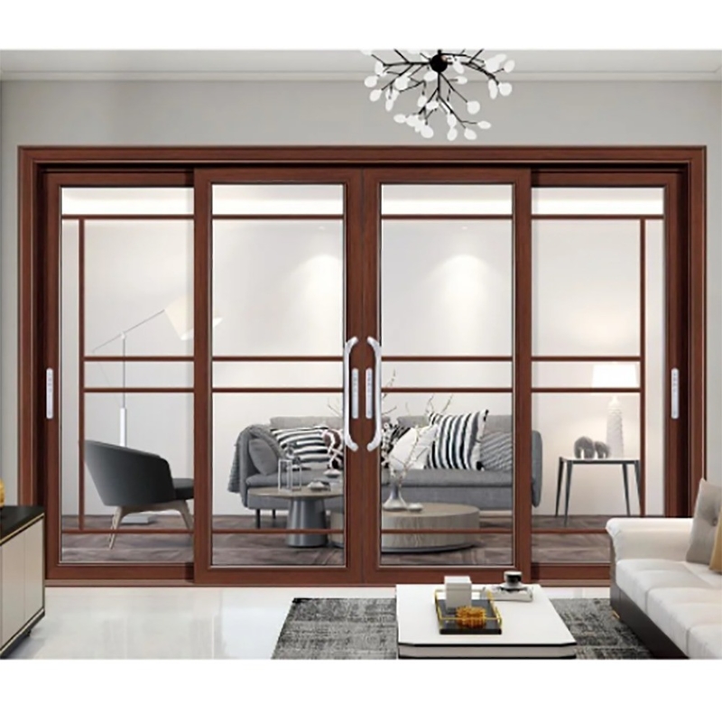 Sliding Door with Durable Lift and Spectacular Performance in Aluminum Alloy Exterior