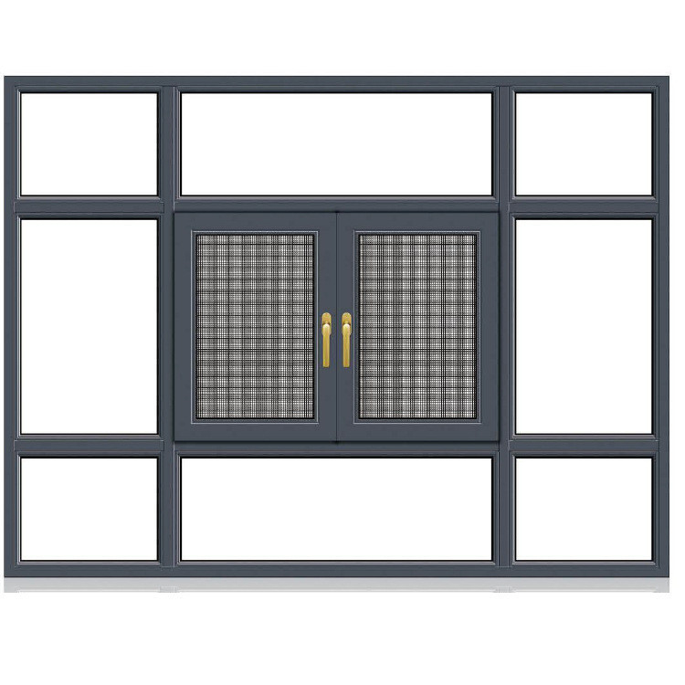 Designer Team Facade Rendering Design Service for Hanging Curtain Type Sliding Windows