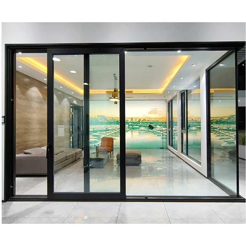 Sliding Door with Durable Lift and Spectacular Performance in Aluminum Alloy Exterior