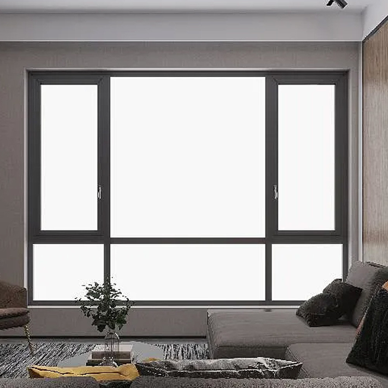 Horizontal Opening Thermal Break Aluminum Casement Windows for Standardized Production