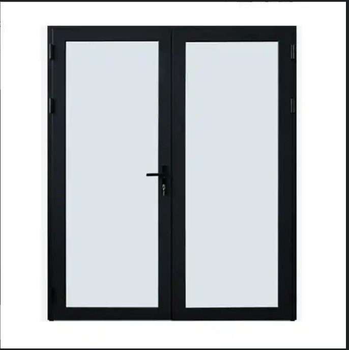 Minimalist Design Waterproof Aluminum Alloy Casement Doors For Swing Opening Method