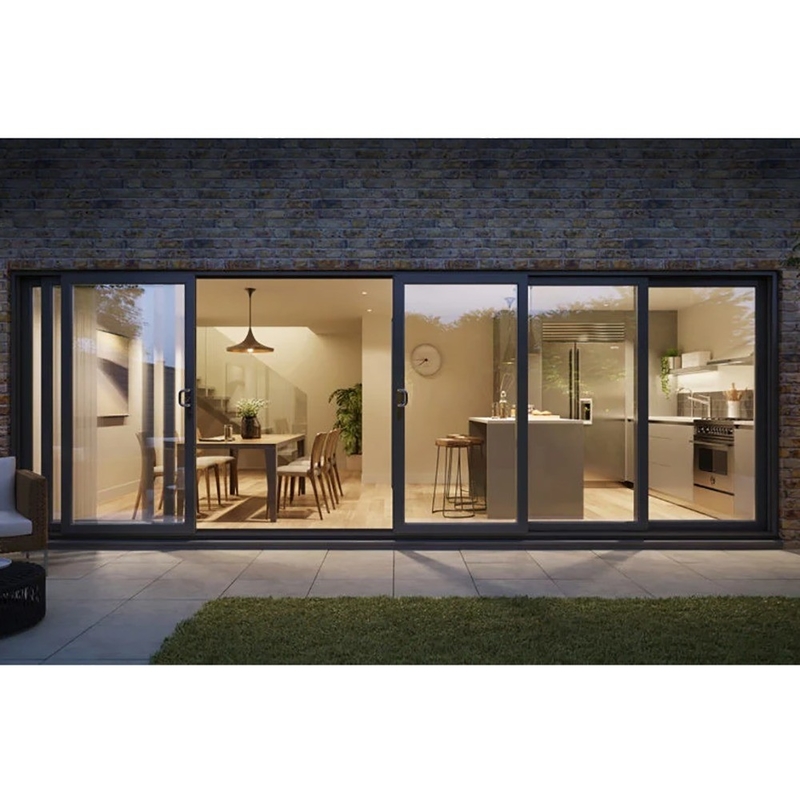 Energy Residential Sliding Door with 1.4mm Aluminum Wall Thickness and Thermal Break