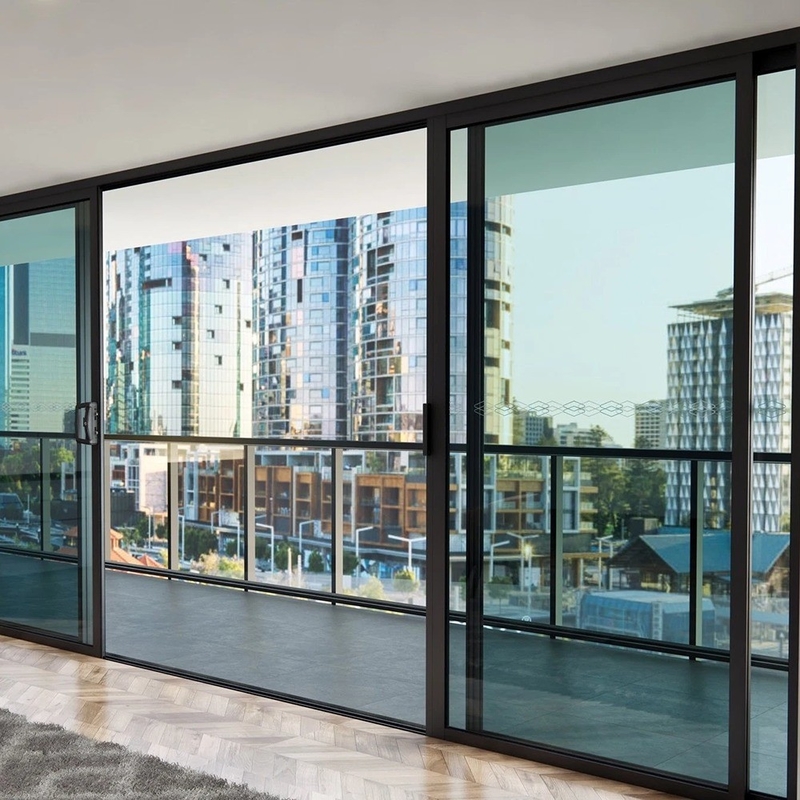 Energy Residential Sliding Door with 1.4mm Aluminum Wall Thickness and Thermal Break