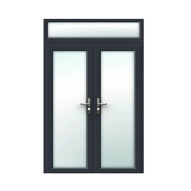 Push and Pull Opening Method SKATE Standard Slim Luxury Black Color Villa House Aluminum Casement Glass Doors