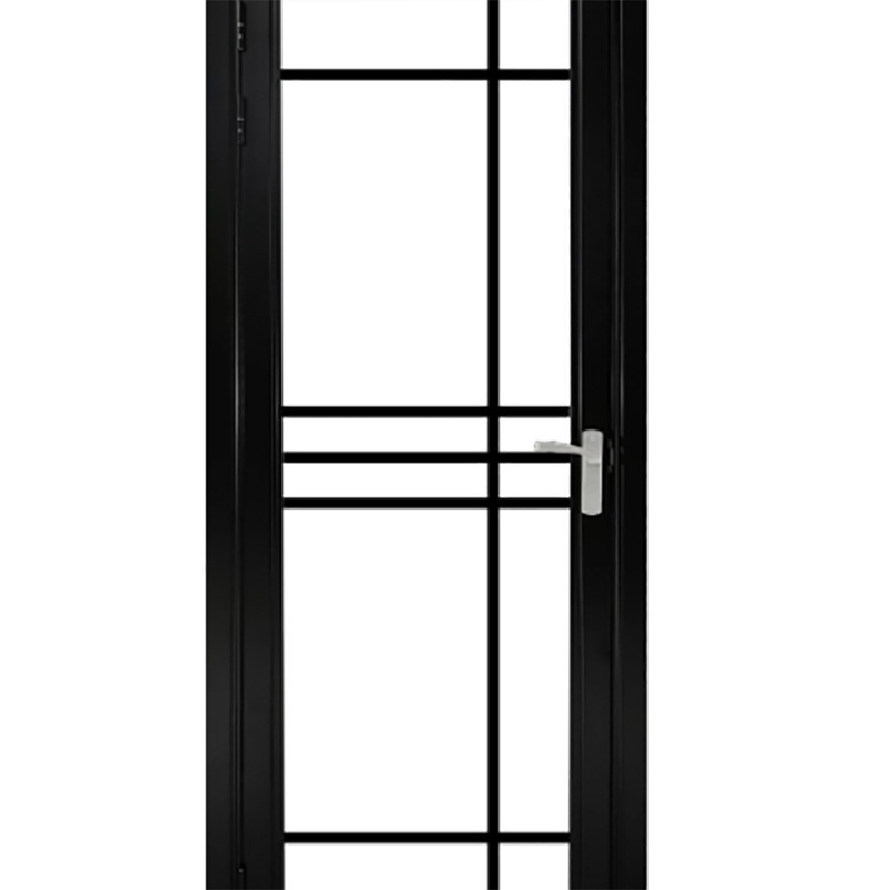 Push and Pull Opening Method SKATE Standard Slim Luxury Black Color Villa House Aluminum Casement Glass Doors