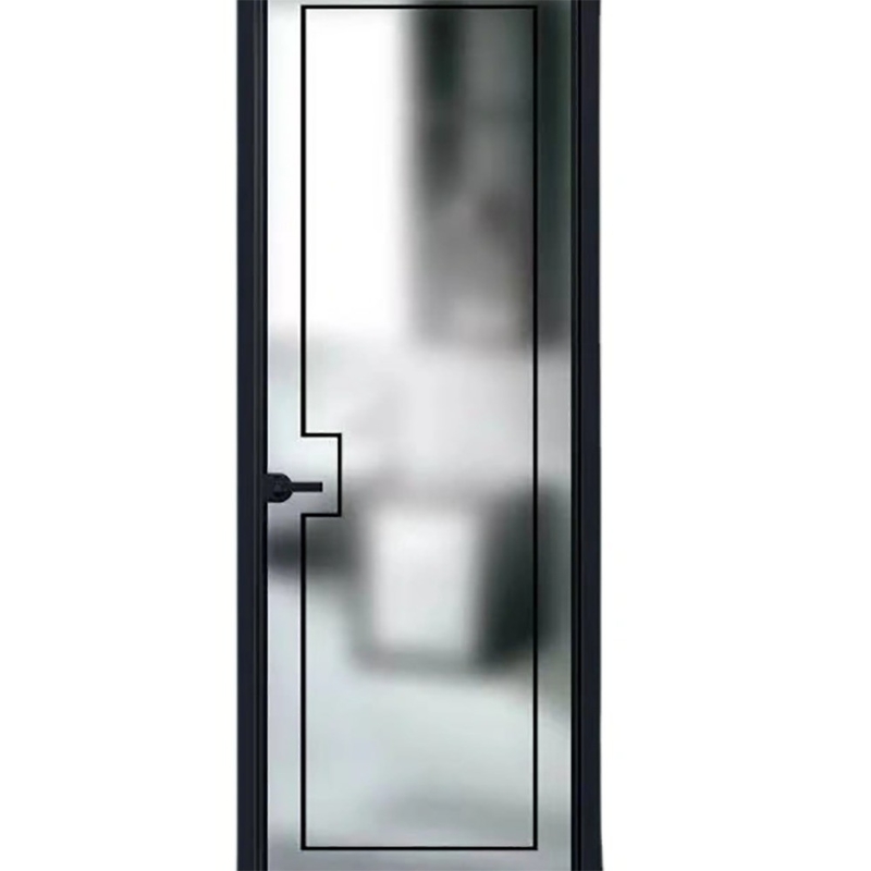 Push and Pull Opening Method SKATE Standard Slim Luxury Black Color Villa House Aluminum Casement Glass Doors