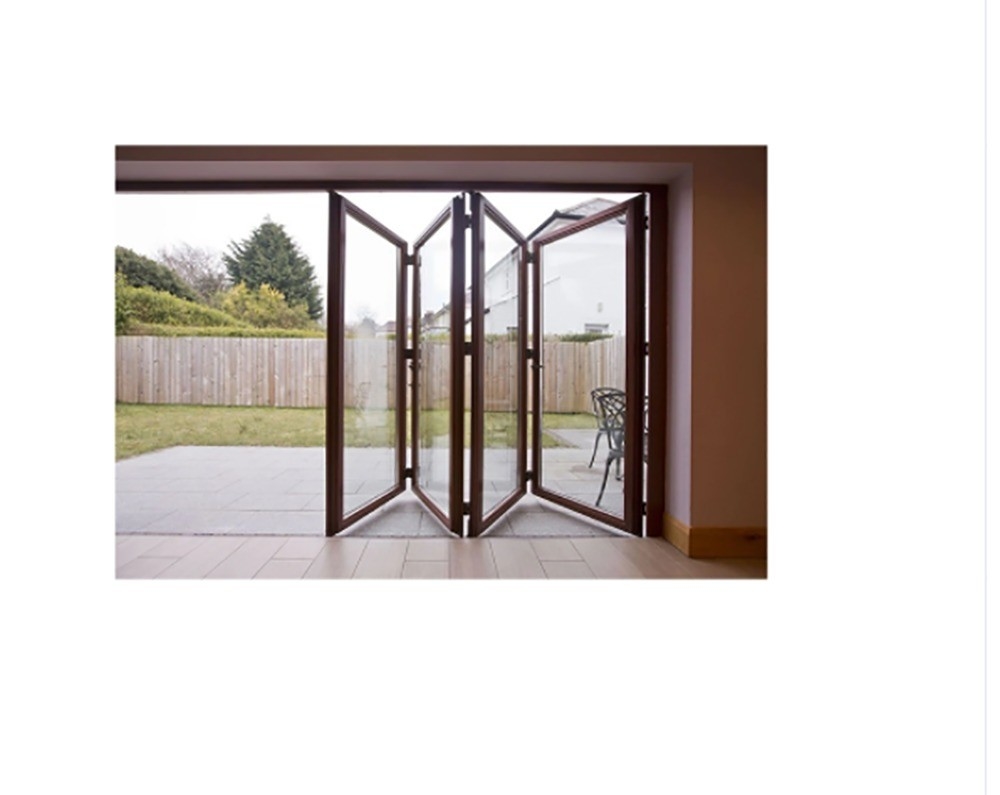 SKATE 6 Panels Black Aluminium Sliding Door with Heat Insulation Coefficient K Value ≤2.1
