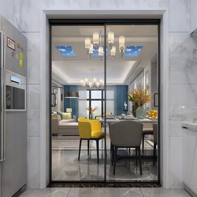 Affordable Custom Aluminum Narrow Frame Sliding Glass Doors for Project Window Design