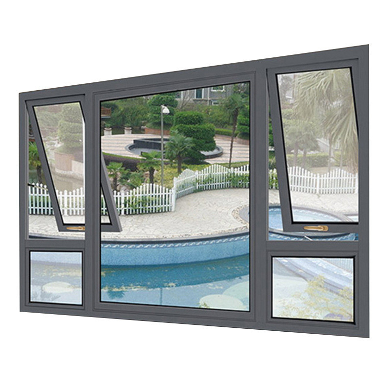 Customize Hanging Curtain Type Aluminum Top Hung Windows for Original Design Projects