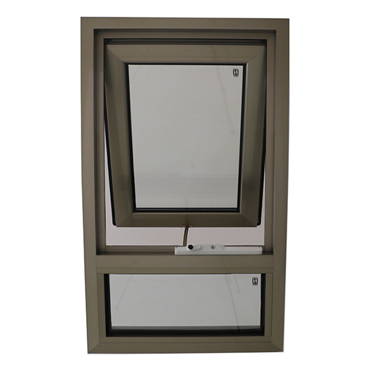 Customizable Glass Aluminum Top Hung Windows For Home Decor Project