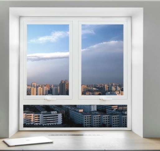 Customizable Glass Aluminum Top Hung Windows For Home Decor Project