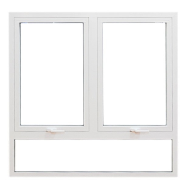 Customizable Glass Aluminum Top Hung Windows For Home Decor Project