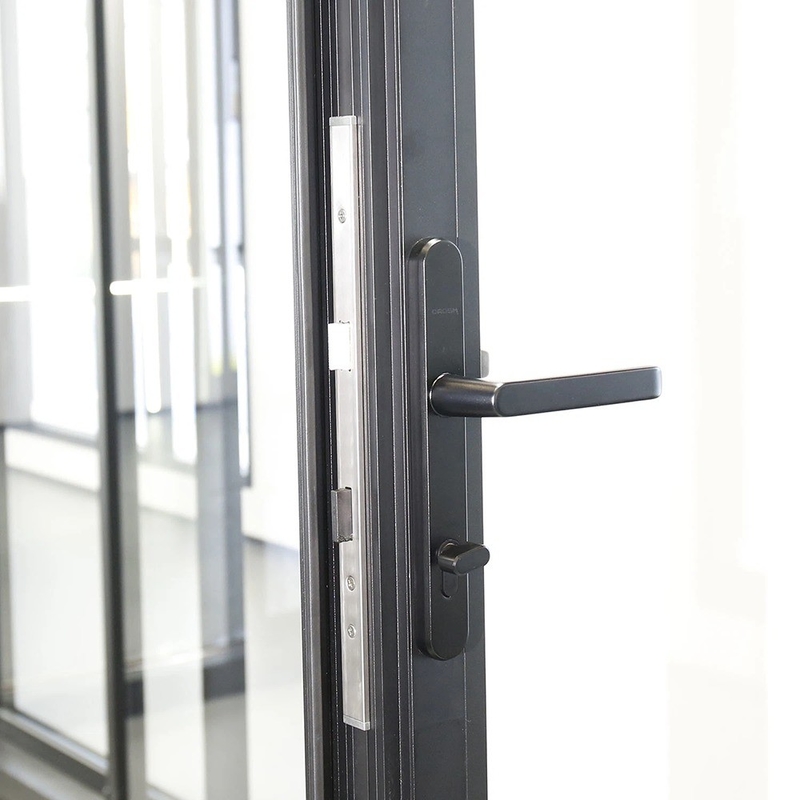 Aluminum Alloy Bifold Doors Modern Style And Custom-Built With Triplex Glass Upgrade
