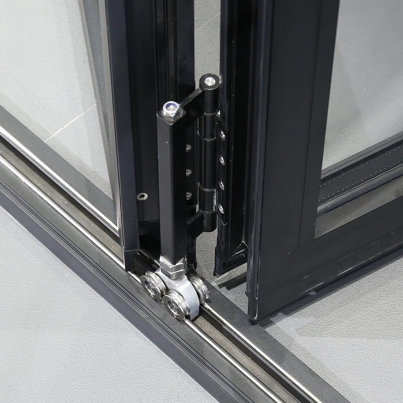 Aluminum Alloy Bifold Doors Modern Style And Custom-Built With Triplex Glass Upgrade