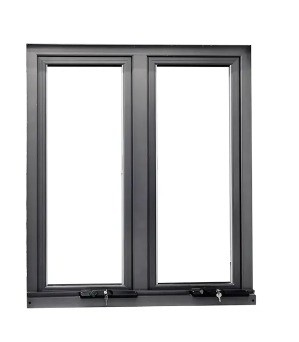 Customized Hand Crank Aluminum Casement Window with 5 27A 55 9A 5 12A 5 Glass and Sale