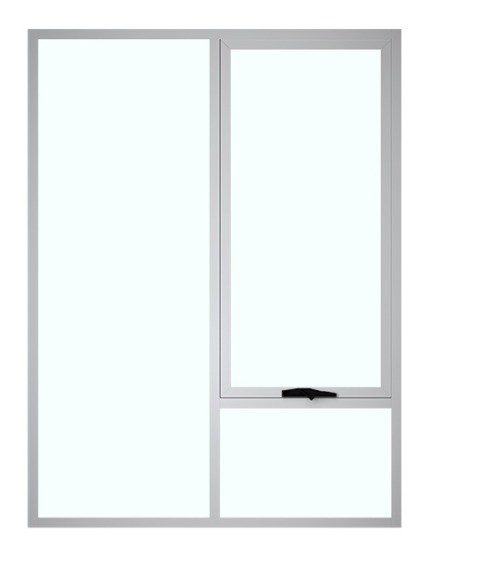 Customized Hand Crank Aluminum Casement Window with 5 27A 55 9A 5 12A 5 Glass and Sale