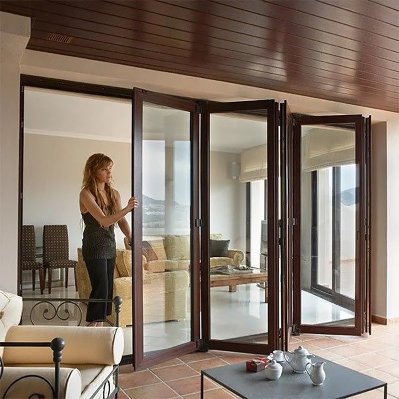 Aluminum Sliding Door with Advanced Panoramic Double Glaze and Hidden Sash Design