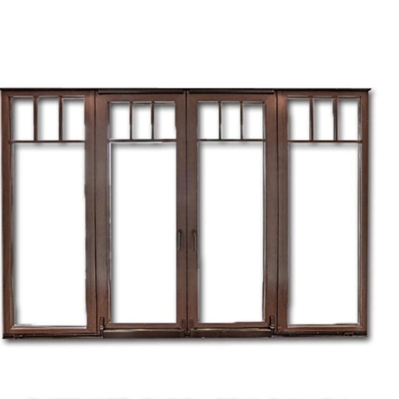 Custom Design Broken Bridge Aluminum Casement Glass Doors with 1.4mm Wall Thickness
