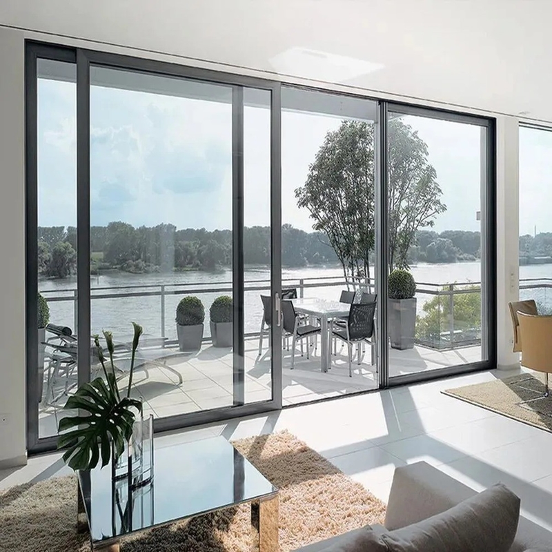 Minimalist Design Style Super Large High Precision Aluminum Alloy Lift Sliding Door