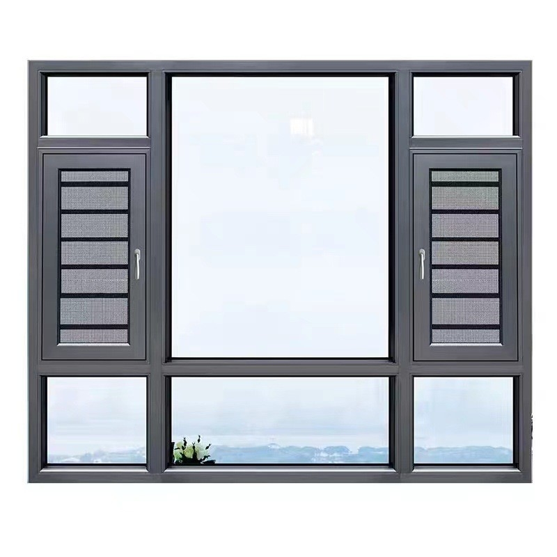 8-way Seal Aluminum Casement Windows for Modern Design and High Durability at Affordable
