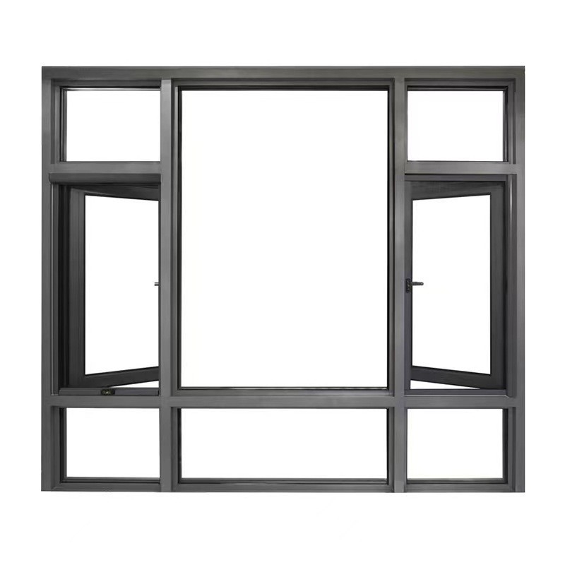 8-way Seal Aluminum Casement Windows for Modern Design and High Durability at Affordable