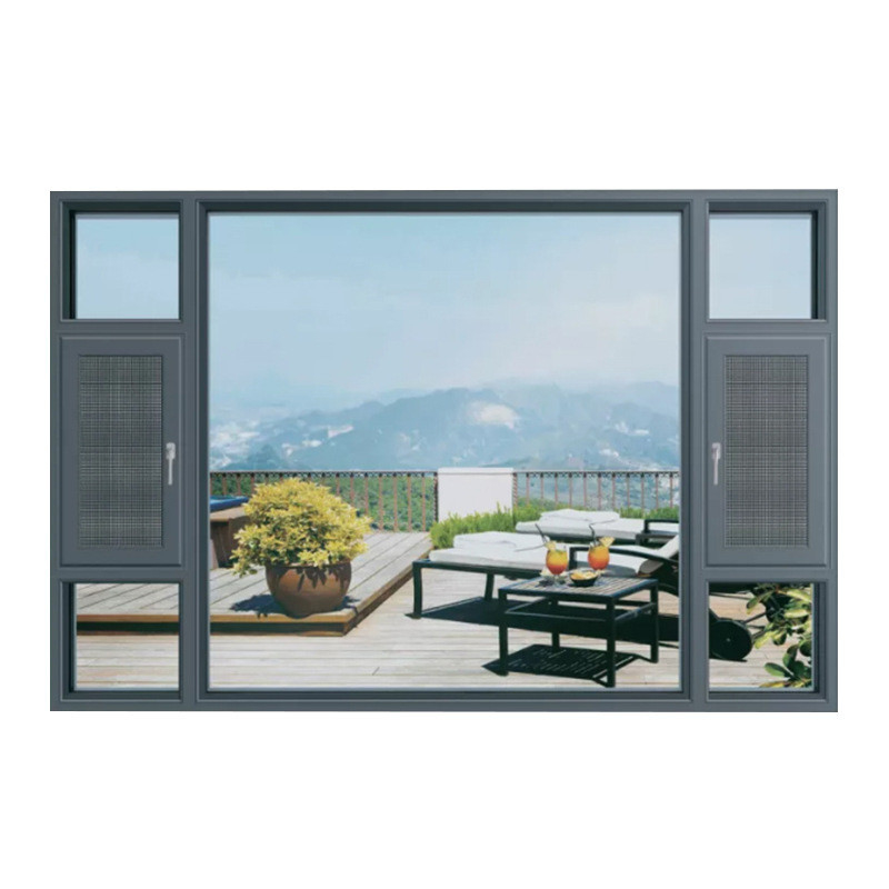Double Layer Casement Windows with 5 27A 55 9A 5 12A 5 Glass and Level 8 Air Tightness