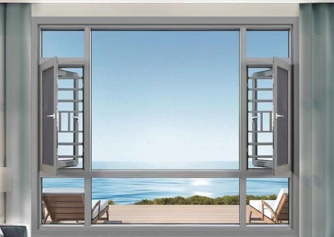 Double Layer Casement Windows with 5 27A 55 9A 5 12A 5 Glass and Level 8 Air Tightness