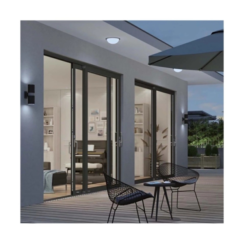 Rolling Pull Aluminum Sliding Glass Door for Modernized Narrow Frame Interior Showers