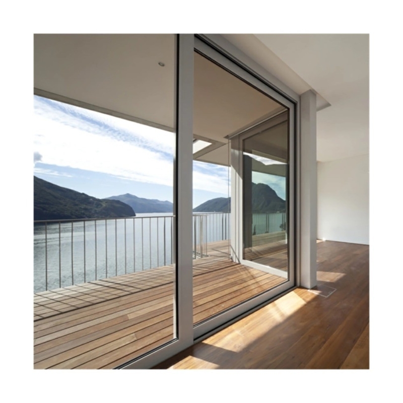 Rolling Pull Aluminum Sliding Glass Door for Modernized Narrow Frame Interior Showers