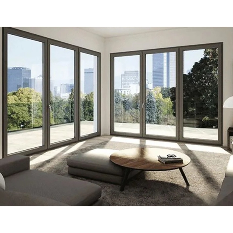 Modern Design Aluminum Alloy Frame Thermal Break Low-E Glass Bifold Door at Affordable