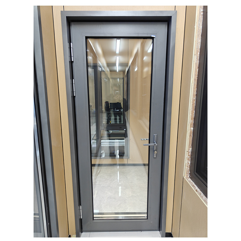 Finished Modern Aluminum Exterior Double Glass Swing Casement Door Doors for a Sleek Look