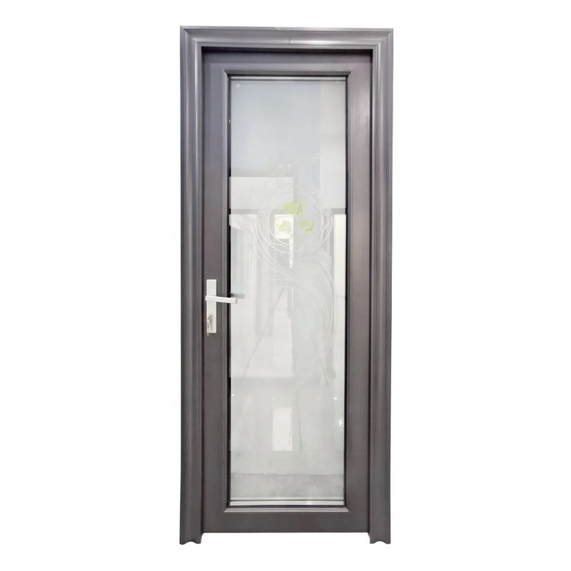 Finished Modern Aluminum Exterior Double Glass Swing Casement Door Doors for a Sleek Look