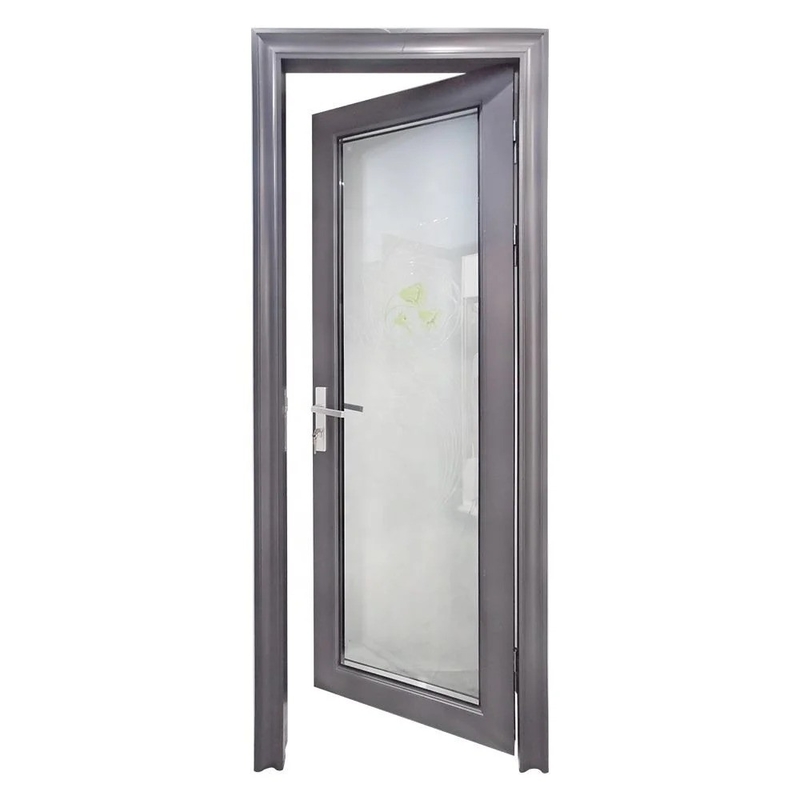 Finished Modern Aluminum Exterior Double Glass Swing Casement Door Doors for a Sleek Look
