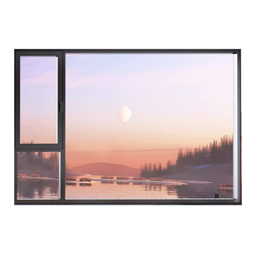 Modern Residential Aluminum Casement Windows with 8-Way Seal and 304 Stainless Steel Mesh