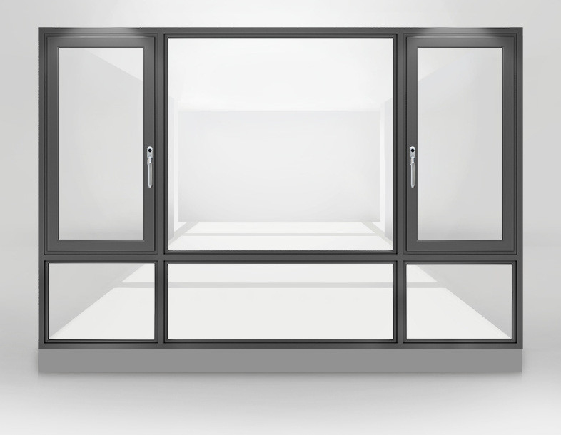 Hanging Curtain Type Broken Bridge Aluminum Casement Windows for Glass 5 27A 55 9A 5 12A 5