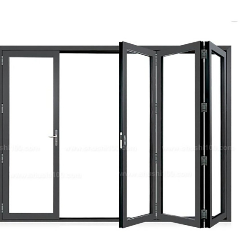 Thermal-Break Aluminium Alloy Bi-Fold Doors with Finished Surface in Optional Colour