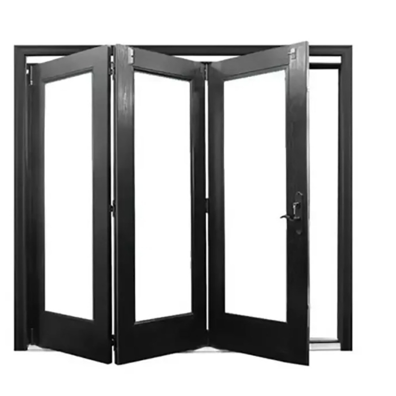 Skate End Aluminum Bi Fold Doors with Thermal Break and 1.4mm Aluminum Wall Thickness