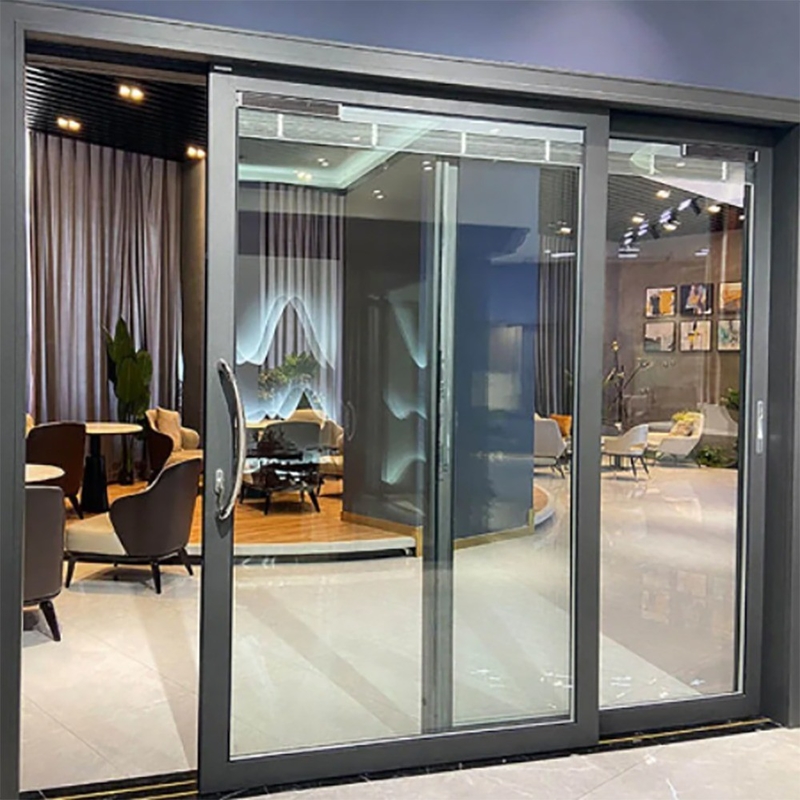 Optional Colour Thermal Break Double Tempered Security Aluminum Glass Sliding Door 10% Off