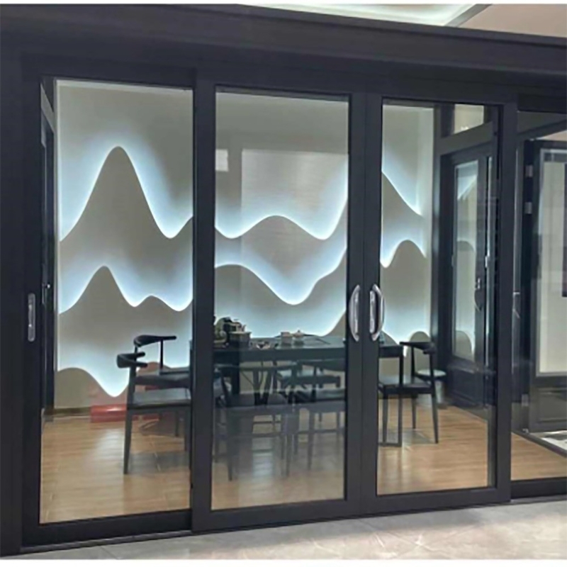 Optional Colour Thermal Break Double Tempered Security Aluminum Glass Sliding Door 10% Off