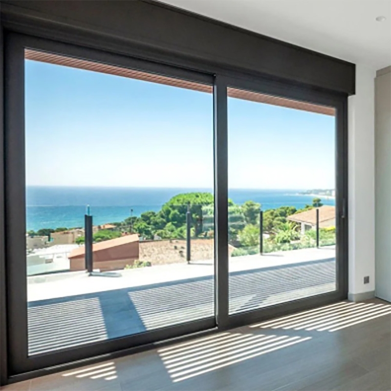Optional Colour Thermal Break Double Tempered Security Aluminum Glass Sliding Door 10% Off