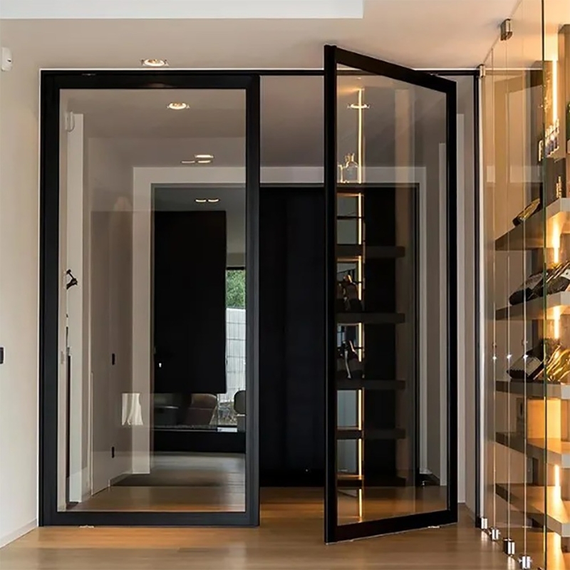 Optional Colour Aluminum French Glass Doors for Home Office Patio Casement Entry