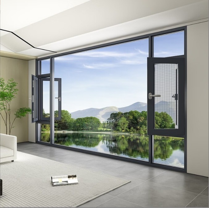 Bedroom Casement Windows with Wind Pressure Resistance Level 9 from Original Design Window