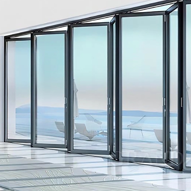 Rolling Pull Opening Method Glass Folding Door for Global Window Original Suppliers